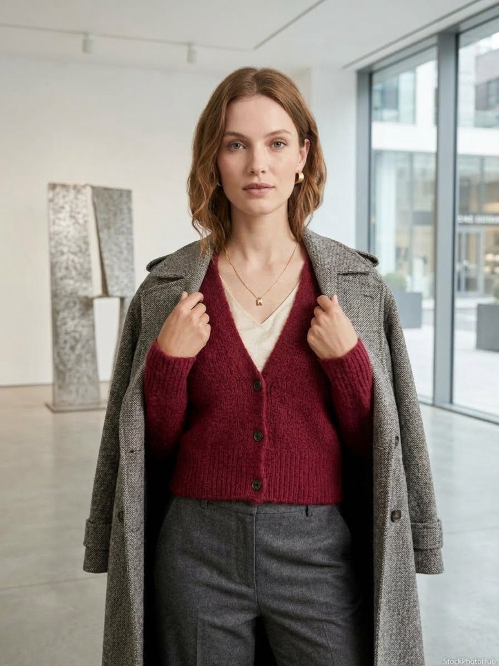 ARITZIA TALULA Alpaca V-Neck Button Front Cardigan (S)